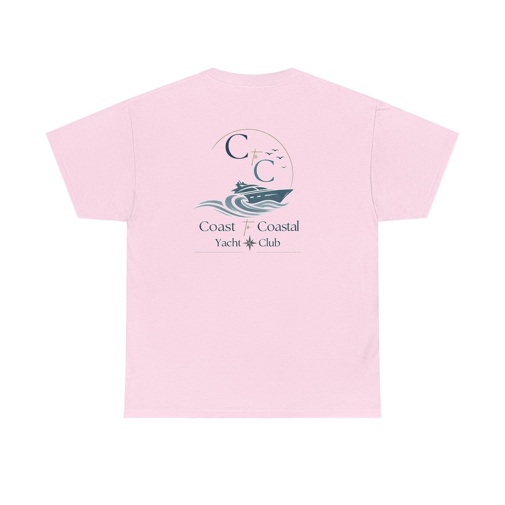 Coast & Coastal Yacht Club Tee — Nautical Boat Graphic Cotton T-Shirt